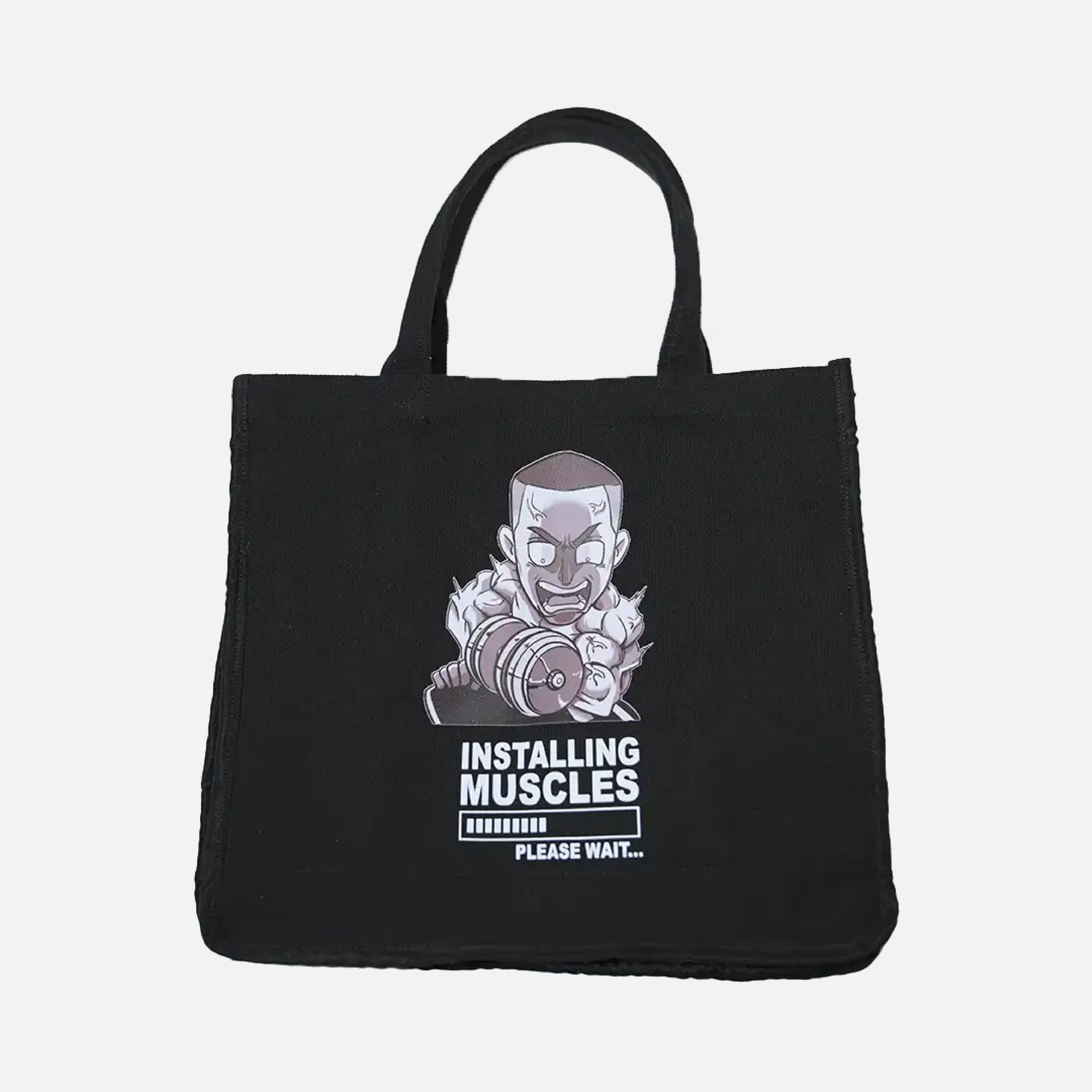 Tote Bag BLACK Installing Muscle